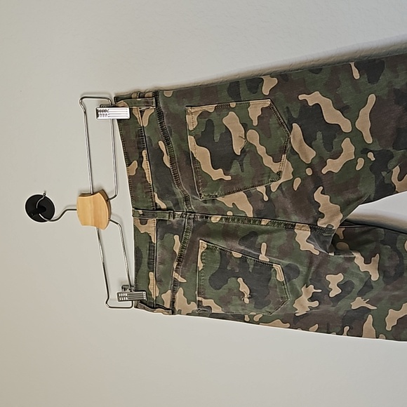 Hudson Los Angeles Barbara High Waist Skinny Ankle Jeans Camouflage 27 Raw Hem - Picture 10 of 11